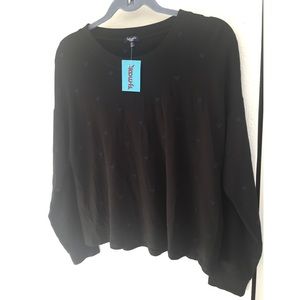 Black Long Sleeve W/ Blue Hearts 💙